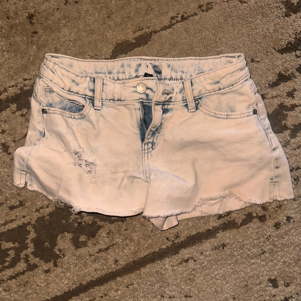 Art Class Blue Distressed Denim Shorts